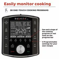 Instant Pot Pro Pressure Cooker | 6-Quart -Frying, Grilling & Cooking Shop ib 112 0123 01 113 0044 01 epc pro 6qt 8qt atf square tile4