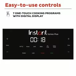 Instant Vortex Plus Air Fryer Oven | 10-Quart -Frying, Grilling & Cooking Shop ib 140 3000 01 vortex plus afo 10qt atf square tile4