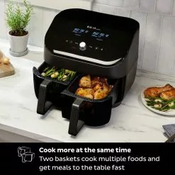 Instant Vortex Dual Basket Air Fryer With Clear Cook | 8-Quart 14 Instant Vortex Dual Basket Air Fryer With Clear Cook | 8-Quart -Frying, Grilling & Cooking Shop ib 140 3090 01 vortex plus dual clearcook 6qt black atf square tile5