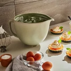 KitchenAid 5-Quart Sage Leaf Ceramic Bowl + Flex Edge Beater | Fits 4.5-Quart & 5-Quart KitchenAid Tilt-Head Stand Mixers -Frying, Grilling & Cooking Shop kasage4