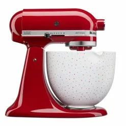 KitchenAid 5-Quart Confetti Sprinkle Ceramic Bowl + Flex Edge Beater | Fits 4.5-Quart & 5-Quart KitchenAid Tilt-Head Stand Mixers -Frying, Grilling & Cooking Shop kconf2 1