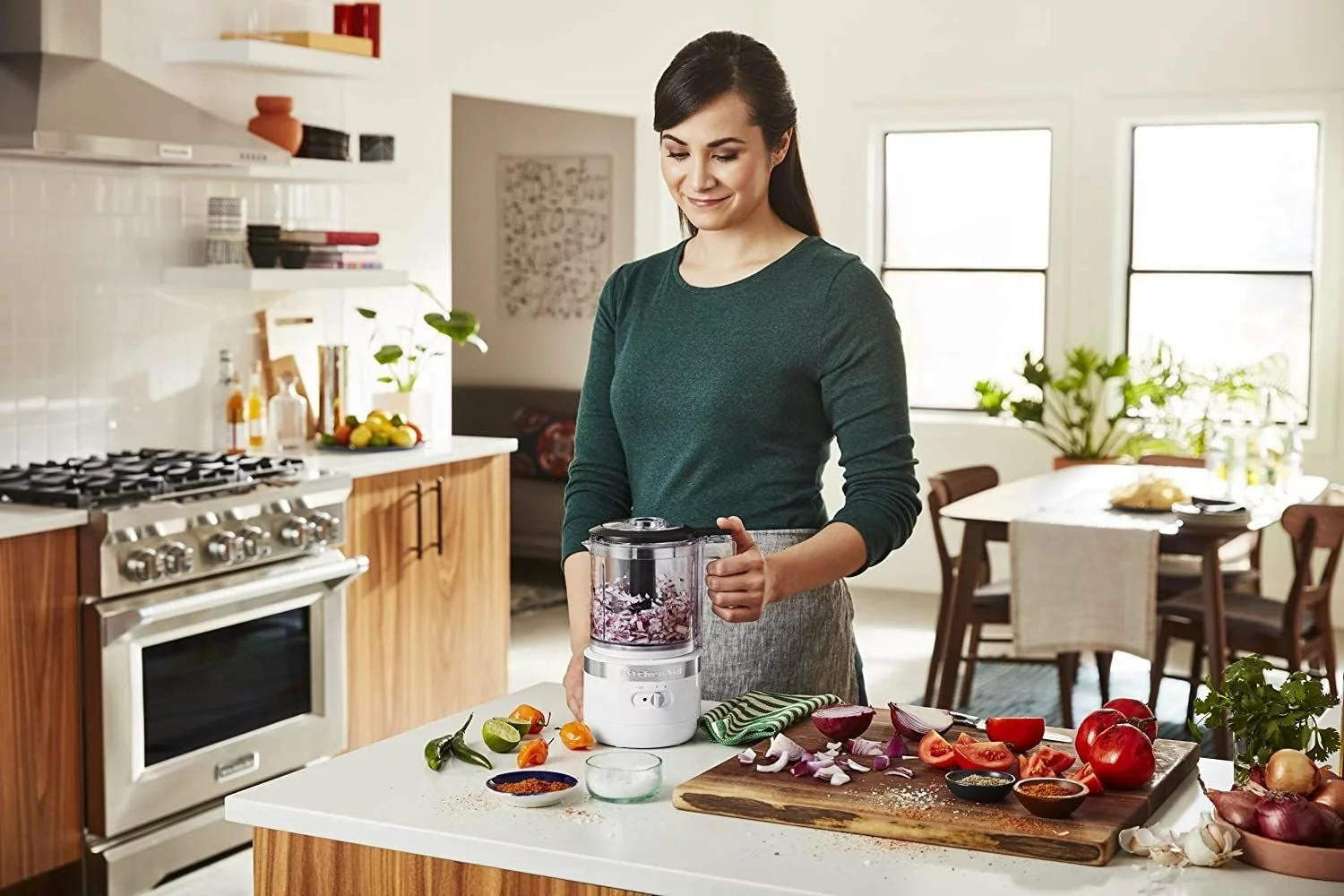 KitchenAid 5-Cup Cordless Food Chopper | White - Image 4