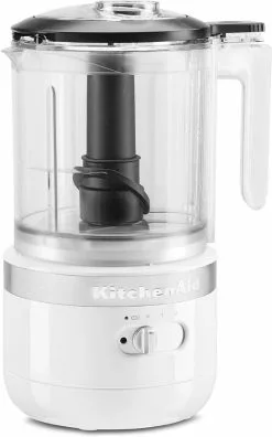 KitchenAid White Cordless Small Appliances Set | Hand Mixer, Hand Blender & Food Chopper -Frying, Grilling & Cooking Shop kfcb519wh cordless food chopper white 1