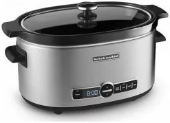 KitchenAid Slow Cooker 6-Quart With Glass Lid | Stainless Steel