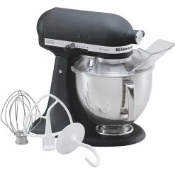 KitchenAid 5-Quart Artisan Tilt-Head Stand Mixer | Cast Iron Black -Frying, Grilling & Cooking Shop kitchenaid 5qt artisan mixer up to 40 rebate imperial black ksm150psbk