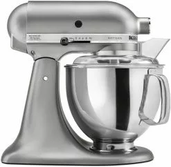 KitchenAid 5-Quart Artisan Tilt-Head Stand Mixer | Contour Silver -Frying, Grilling & Cooking Shop kitchenaid contour silver mixer 5 quart artisan stand mixers ksm150pscu popup