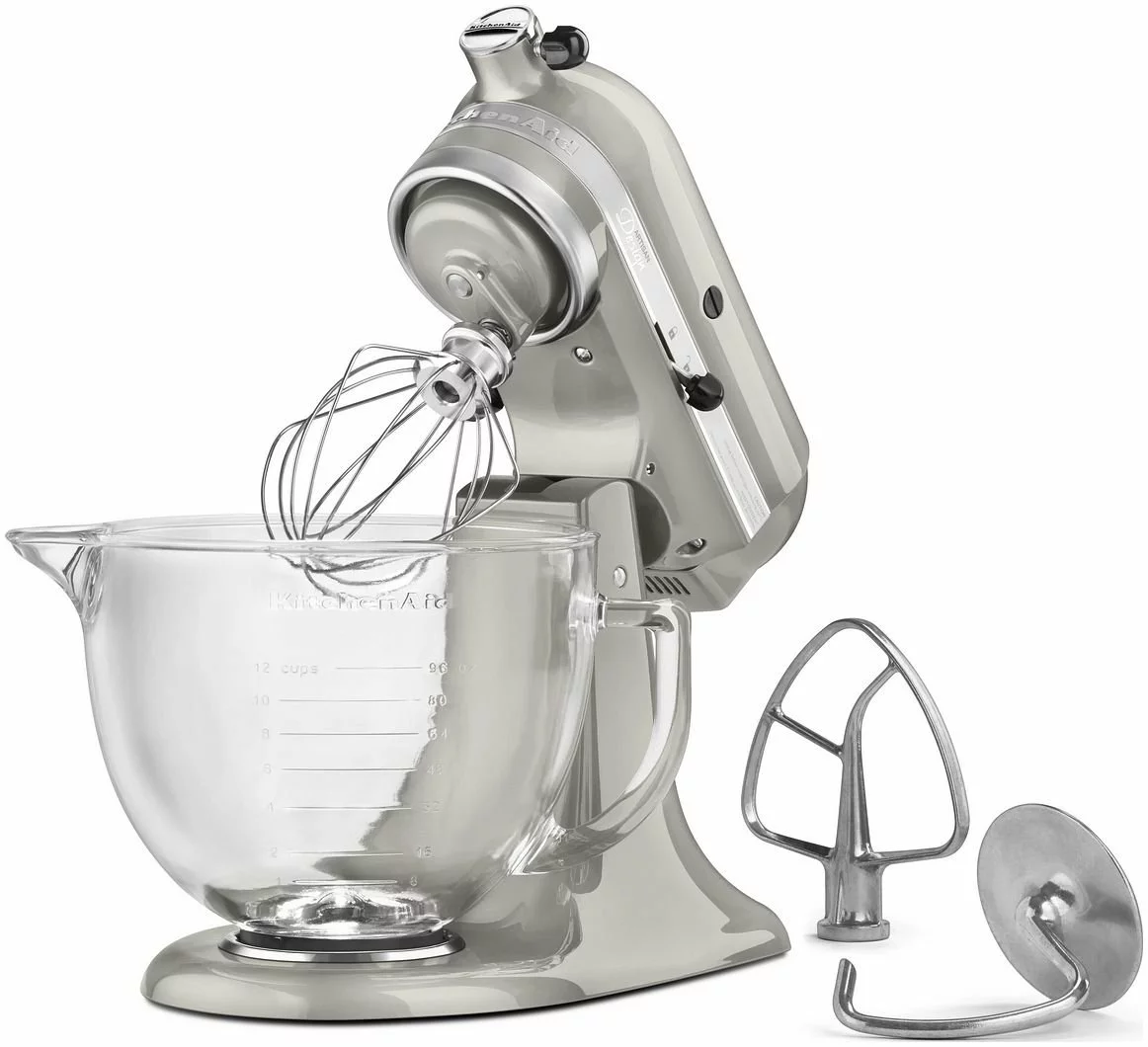 KitchenAid 5-Quart Artisan Design Series Tilt-Head Stand Mixer | Sugar Pearl Silver 5 KitchenAid 5-Quart Artisan Design Series Tilt-Head Stand Mixer | Sugar Pearl Silver - Image 3