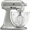 KitchenAid 5-Quart Artisan Design Series Tilt-Head Stand Mixer | Sugar Pearl Silver -Frying, Grilling & Cooking Shop kitchenaid mixer sugar pearl silver 5 ksm155gbsr popup