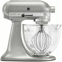 KitchenAid 5-Quart Artisan Design Series Tilt-Head Stand Mixer | Sugar Pearl Silver