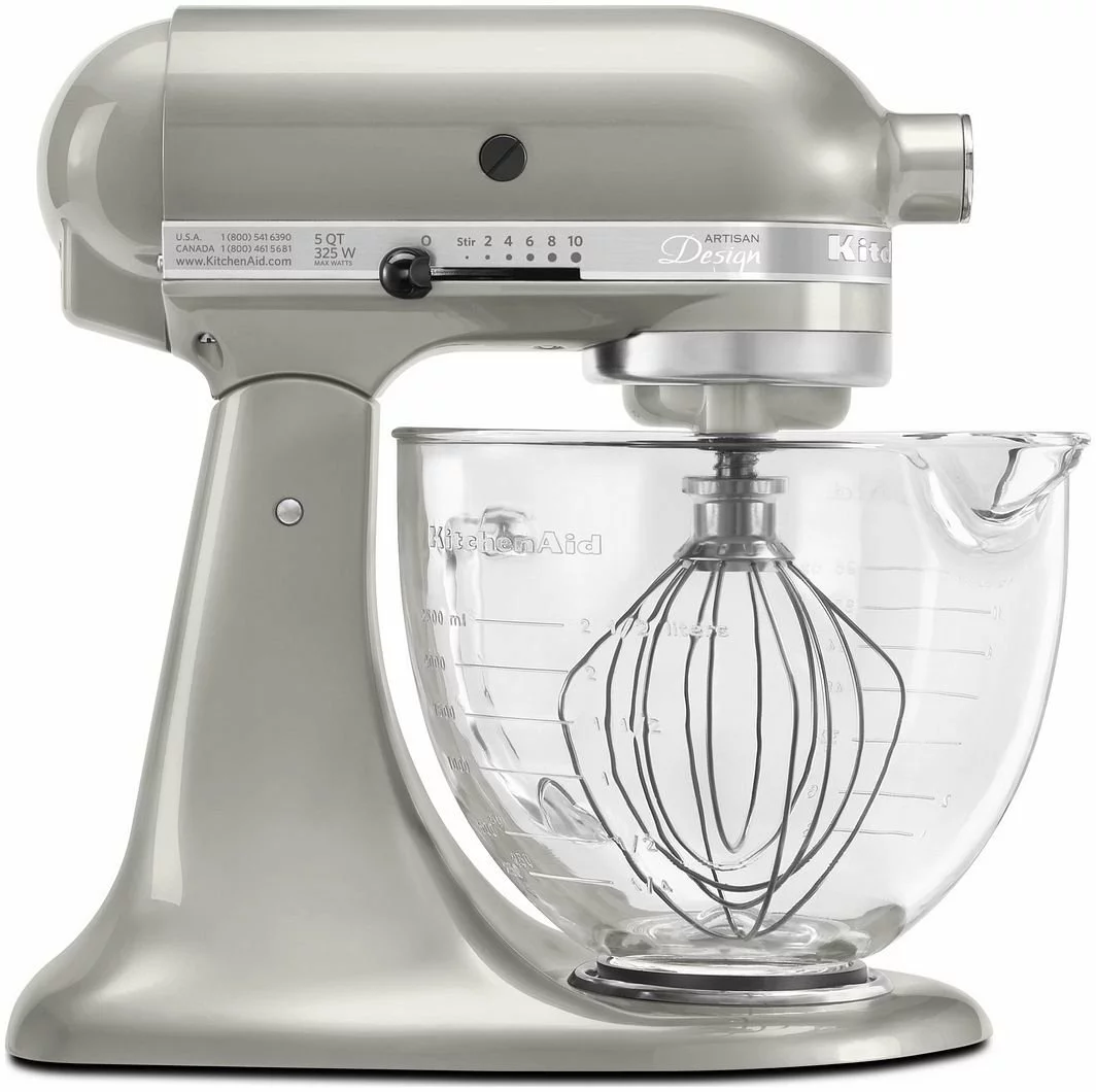 KitchenAid 5-Quart Artisan Design Series Tilt-Head Stand Mixer | Sugar Pearl Silver 3 KitchenAid 5-Quart Artisan Design Series Tilt-Head Stand Mixer | Sugar Pearl Silver