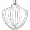 KitchenAid Commercial Elliptical Wire Whip - Stainless Steel | Fits 7-Quart & 8-Quart KitchenAid Bowl-Lift Stand Mixers -Frying, Grilling & Cooking Shop kitchenaid stainless steel wire whip attachment ksmc7qew