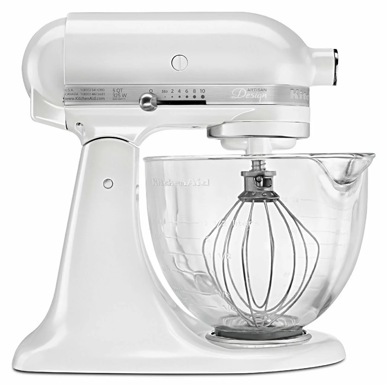 KitchenAid 5-Quart Artisan Design Series Tilt-Head Stand Mixer | Frosted Pearl 3 KitchenAid 5-Quart Artisan Design Series Tilt-Head Stand Mixer | Frosted Pearl