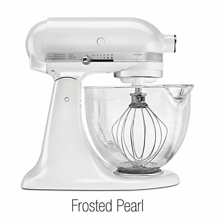 KitchenAid 5-Quart Artisan Tilt-Head Stand Mixer | Design Series Glass Bowl 4 KitchenAid 5-Quart Artisan Tilt-Head Stand Mixer | Design Series Glass Bowl - Image 2