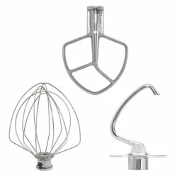 KitchenAid 5-Quart Stainless Steel Bowl + Stand Mixer Stainless Steel Accessory Pack + Pouring Shield | Fits 5-Quart KitchenAid Tilt-Head Stand Mixers -Frying, Grilling & Cooking Shop kitchenaid stainless steel stand mixer tools 3 piece set ksm5th3pss
