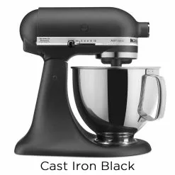 KitchenAid 5-Quart Artisan Tilt-Head Stand Mixers | Multiple Colors Available -Frying, Grilling & Cooking Shop ksm150psbk cast iron black