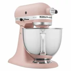 KitchenAid 5-Quart Artisan Tilt-Head Stand Mixer | Feather Pink -Frying, Grilling & Cooking Shop ksm150psft 3
