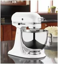 KitchenAid 5-Quart Artisan Tilt-Head Stand Mixer | White 8 KitchenAid 5-Quart Artisan Tilt-Head Stand Mixer | White -Frying, Grilling & Cooking Shop ksm150pswh mixer artisan popup