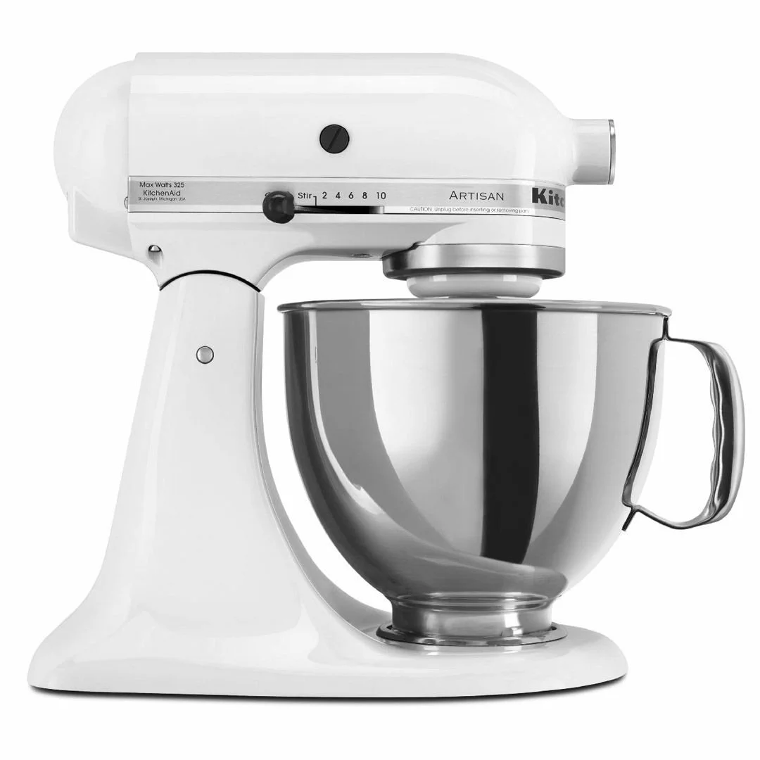 KitchenAid 5-Quart Artisan Tilt-Head Stand Mixer | White 3 KitchenAid 5-Quart Artisan Tilt-Head Stand Mixer | White