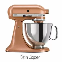 KitchenAid 5-Quart Artisan Custom Metallic Series Tilt-Head Stand Mixer | Multiple Colors Available -Frying, Grilling & Cooking Shop ksm152pscp 1