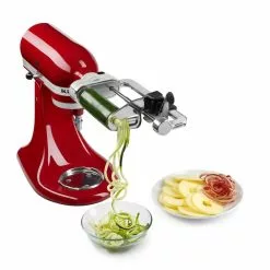 KitchenAid Spiralizer Attachment + Angel Hair & Thin Slice Blade Spiralizer Accessories -Frying, Grilling & Cooking Shop ksm1apc 3