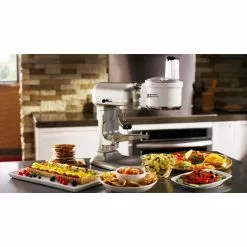 KitchenAid ExactSlice Food Processor Attachment | Fits All KitchenAid Stand Mixers -Frying, Grilling & Cooking Shop ksm1fpa set 1600x1600 p140454 1