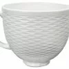 KitchenAid 5-Quart White Chocolate Textured Ceramic Bowl | Fits 4.5-Quart & 5-Quart KitchenAid Tilt-Head Stand Mixers 2 KitchenAid 5-Quart White Chocolate Textured Ceramic Bowl | Fits 4.5-Quart & 5-Quart KitchenAid Tilt-Head Stand Mixers -Frying, Grilling & Cooking Shop ksm2cb5tlw