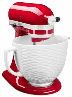KitchenAid 5-Quart White Chocolate Textured Ceramic Bowl | Fits 4.5-Quart & 5-Quart KitchenAid Tilt-Head Stand Mixers 6 KitchenAid 5-Quart White Chocolate Textured Ceramic Bowl | Fits 4.5-Quart & 5-Quart KitchenAid Tilt-Head Stand Mixers -Frying, Grilling & Cooking Shop ksm2cb5tlwb