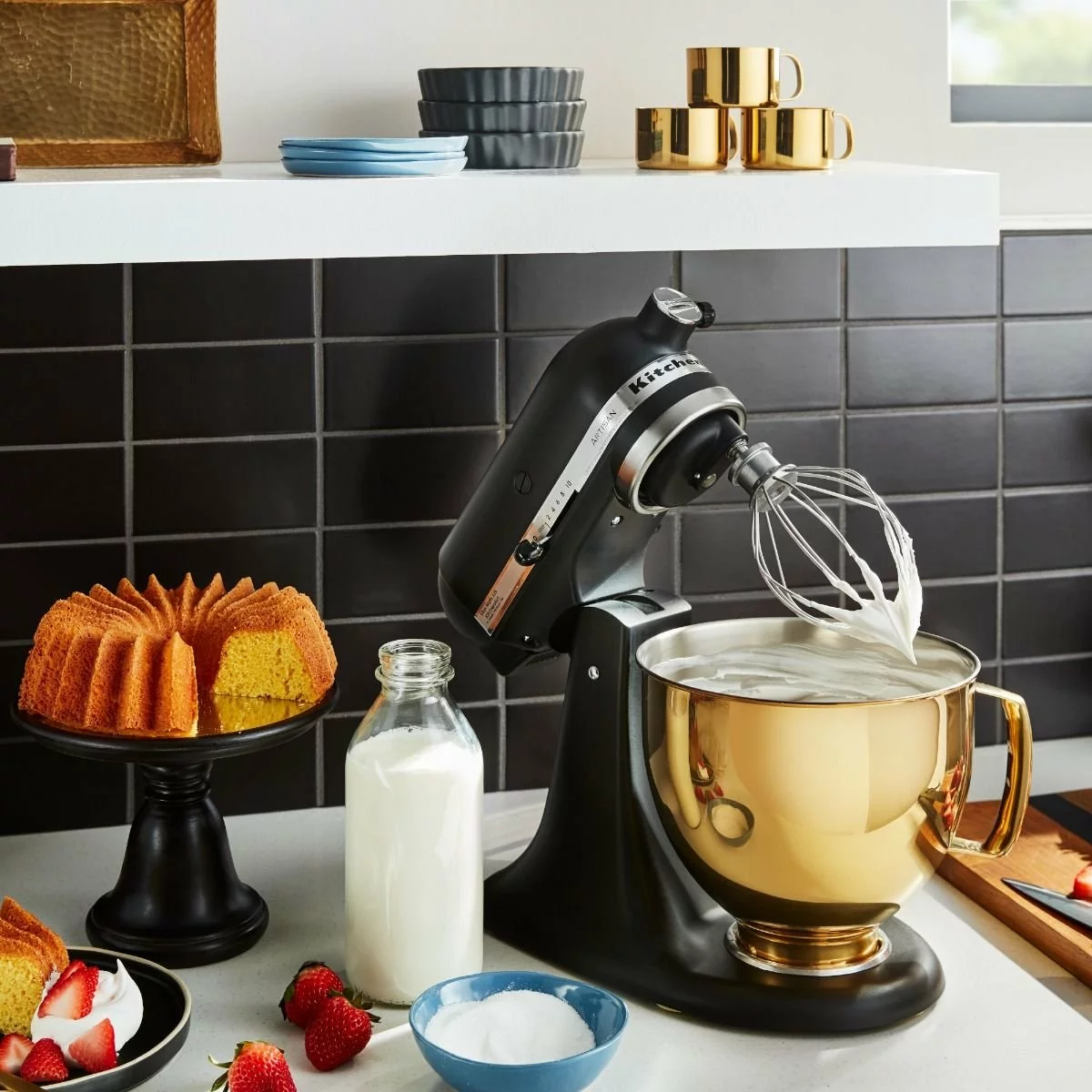 KitchenAid 5-Quart Radiant Gold Stainless Steel Metallic Bowl + Flex Edge Beater | Fits 4.5-Quart & 5-Quart KitchenAid Tilt-Head Stand Mixers 9 KitchenAid 5-Quart Radiant Gold Stainless Steel Metallic Bowl + Flex Edge Beater | Fits 4.5-Quart & 5-Quart KitchenAid Tilt-Head Stand Mixers - Image 7