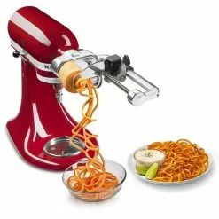 KitchenAid Spiralizer Attachment + Angel Hair & Thin Slice Blade Spiralizer Accessories -Frying, Grilling & Cooking Shop ksmapc1ap kitchenaid spiralizer accessory