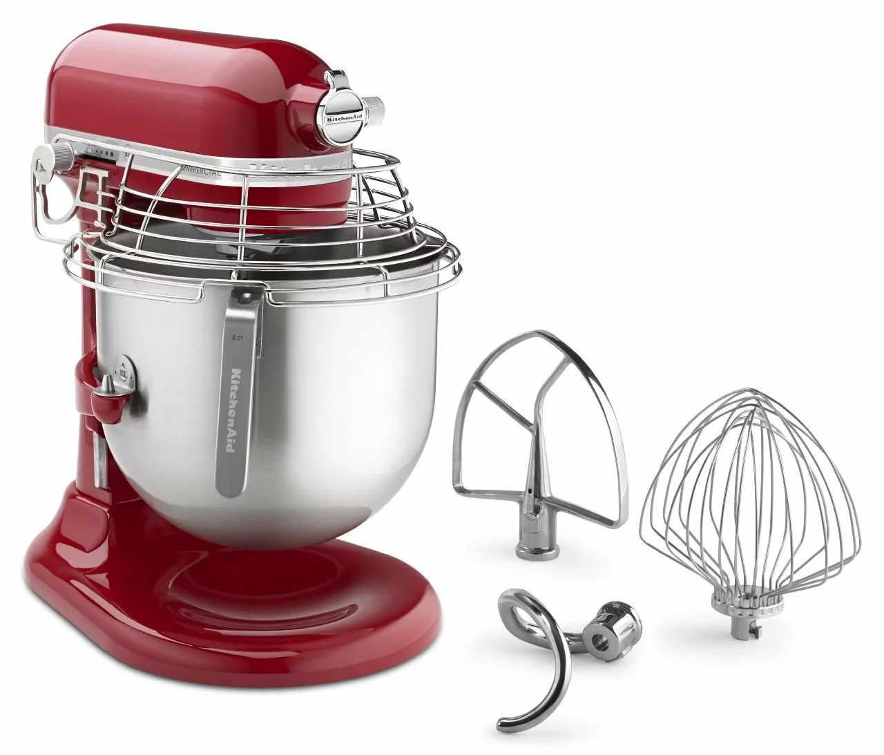KitchenAid Commercial 8-Quart Bowl-Lift Stand Mixer With Bowl Guard | Empire Red 5 KitchenAid Commercial 8-Quart Bowl-Lift Stand Mixer With Bowl Guard | Empire Red - Image 3