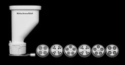 KitchenAid Gourmet Pasta Press Attachment (Bucatini, Rigatoni, Spaghetti, Fusilli, Large & Small Macaroni) -Frying, Grilling & Cooking Shop ksmpexta kitchenaid gourmet pasta press