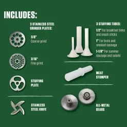 LEM Big Bite Meat Grinder #12 + Foot Switch -Frying, Grilling & Cooking Shop lem big bite meat grinder 12 accessories 1