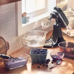 KitchenAid 3.5-Quart Glass Bowl + Flex Edge Beater | Fits 3.5-Quart KitchenAid Artisan Mini Tilt-Head Stand Mixers -Frying, Grilling & Cooking Shop life of bowl 3 1 1