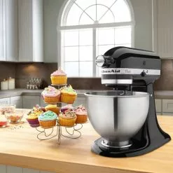 KitchenAid 4.5-Quart Classic Tilt-Head Stand Mixer | Onyx Black -Frying, Grilling & Cooking Shop mix 2