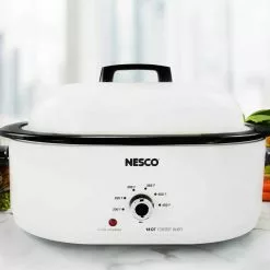 Nesco / American Harvest Nesco 18-Quart Roaster | White -Frying, Grilling & Cooking Shop mwr18 14 12 6.25x5