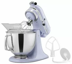 KitchenAid 5-Quart Artisan Tilt-Head Stand Mixer | Lavender Cream -Frying, Grilling & Cooking Shop p130755 3z