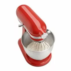 KitchenAid 3.5-Quart Brushed Stainless Steel Bowl + Flex Edge Beater | Fits 3.5-Quart KitchenAid Artisan Mini Tilt-Head Stand Mixers -Frying, Grilling & Cooking Shop p160003 46z 1 1