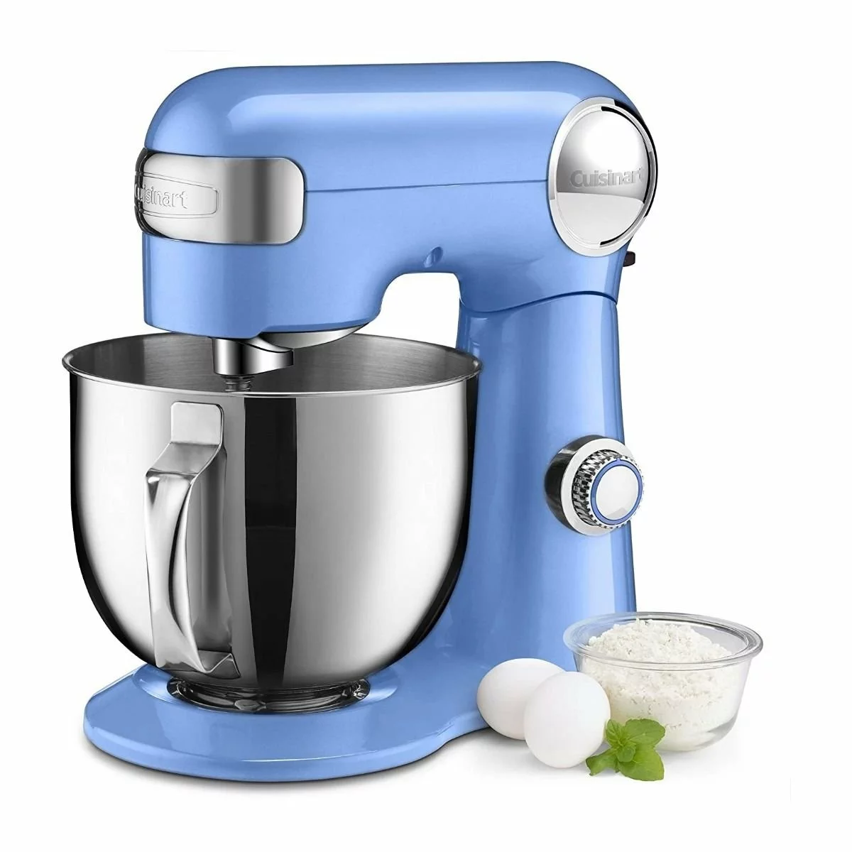 Cuisinart Precision 5.5-Quart Stand Mixer + Ice Cream Maker Attachment | Periwinkle Blue 4 Cuisinart Precision 5.5-Quart Stand Mixer + Ice Cream Maker Attachment | Periwinkle Blue - Image 2
