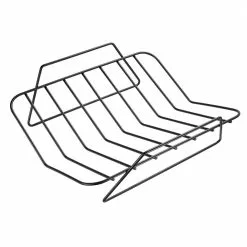 Le Creuset Large Stainless Steel Roasting Pan With Nonstick Rack -Frying, Grilling & Cooking Shop rs7921 large rack angle
