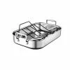 Le Creuset Stainless Steel Roasting Pan With Nonstick Rack 1 Le Creuset Stainless Steel Roasting Pan With Nonstick Rack -Frying, Grilling & Cooking Shop rs7923 small pan angle rack