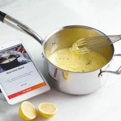 Hestan Cue 3.5 Qt Sauce Pot + Induction Cooktop -Frying, Grilling & Cooking Shop saucepot8 2