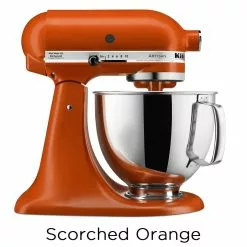 KitchenAid 5-Quart Artisan Tilt-Head Stand Mixers | Multiple Colors Available -Frying, Grilling & Cooking Shop scorched orange ksm150pssc