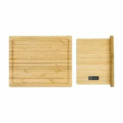 NutriMill Harvest Grain Mill | Gold + Cutting Board & Canister Bundle -Frying, Grilling & Cooking Shop smallcuttingboardwhite 7