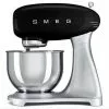 SMEG 5 Qt. Tilt-Head Stand Mixer | Black 1 SMEG 5 Qt. Tilt-Head Stand Mixer | Black -Frying, Grilling & Cooking Shop smf01blus smeg retro stand mixer in black 1 1
