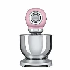 SMEG 5 Qt. Tilt-Head Stand Mixer | Pink -Frying, Grilling & Cooking Shop smf01pkus pink stand mixer by smeg 1