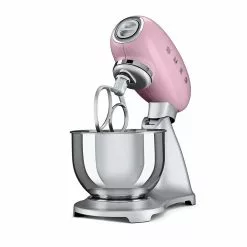 SMEG 5 Qt. Tilt-Head Stand Mixer | Pink -Frying, Grilling & Cooking Shop smf01pkus retro style pink stand mixer by smeg 1