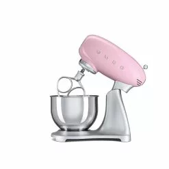 SMEG 5 Qt. Tilt-Head Stand Mixer | Pink -Frying, Grilling & Cooking Shop smf01pkus retro style stander mixer in pink by smeg 1