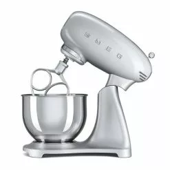 SMEG 5 Qt. Tilt-Head Stand Mixer | Silver 13 SMEG 5 Qt. Tilt-Head Stand Mixer | Silver -Frying, Grilling & Cooking Shop smf01svus retro style mixer by smeg in silver 1 1