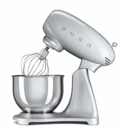 SMEG 5 Qt. Tilt-Head Stand Mixer | Silver 16 SMEG 5 Qt. Tilt-Head Stand Mixer | Silver -Frying, Grilling & Cooking Shop smf01svus smeg retro style stand mixer in silver 1 1
