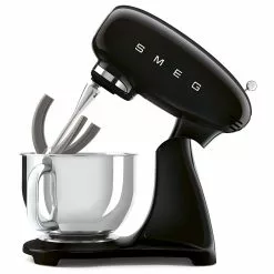 SMEG Full-Color 5 Qt. Tilt-Head Stand Mixer | Black -Frying, Grilling & Cooking Shop smf03blus 51